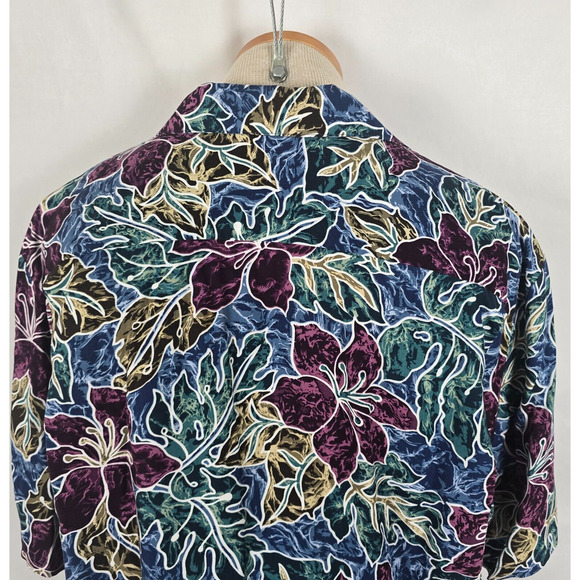 Hilo Hattie Shirt Men's L Colorful Floral The Hawaiian Original Button Down - Picture 5 of 16
